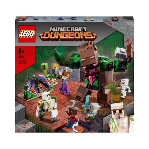 LEGO Minecraft Monstrul din jungla 21176, 489 piese