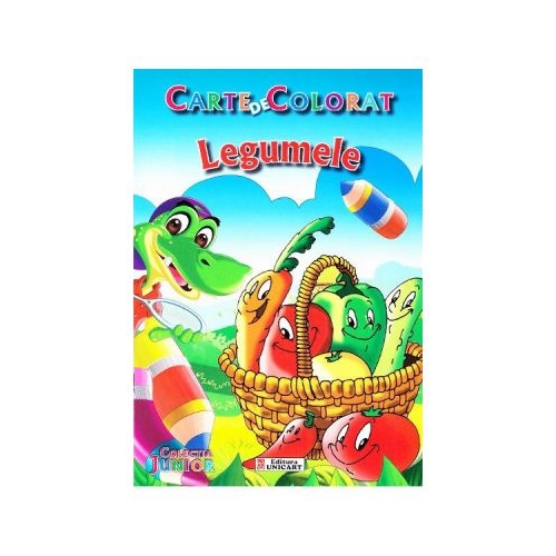 Legumele - Carte de colorat editura Unicart