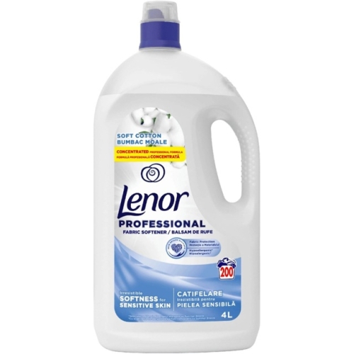 Balsam rufe Soft Cotton 4L, 200 spalari, Lenor