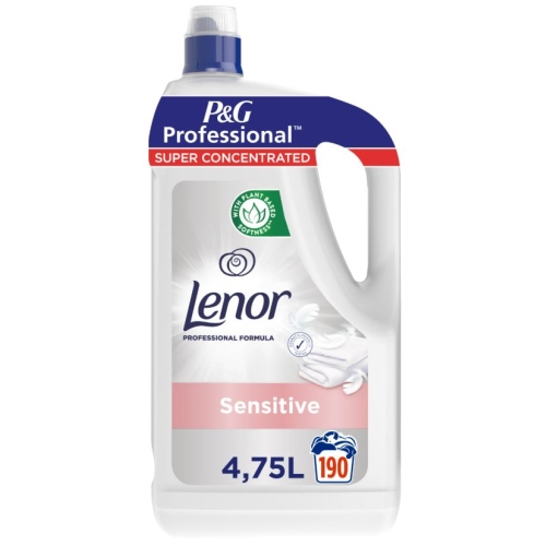 Balsam de rufe, Sensitive, extra catifelare, 4.75L, 190 spalari, Lenor 