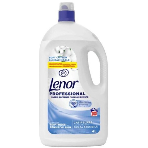 Balsam de rufe, Soft Cotton, 4L, 200 spalari, Lenor 