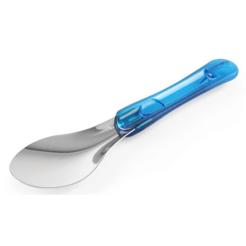 Lingura servire inghetata, 26 cm, inox, maner din tritan albastru, Hendi