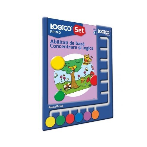 Logico Primo. Set cu rama. Abilitati de baza, Concentrare si logica (5+)