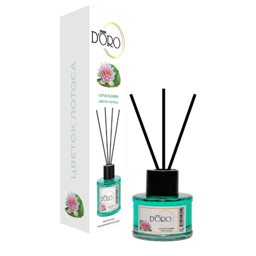 Odorizant camera cu betisoare aroma de Floare de Lotus, 55 ml, gamma D'ORO