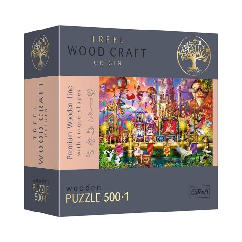 Puzzle din lemn lumea magica 500+1 piese