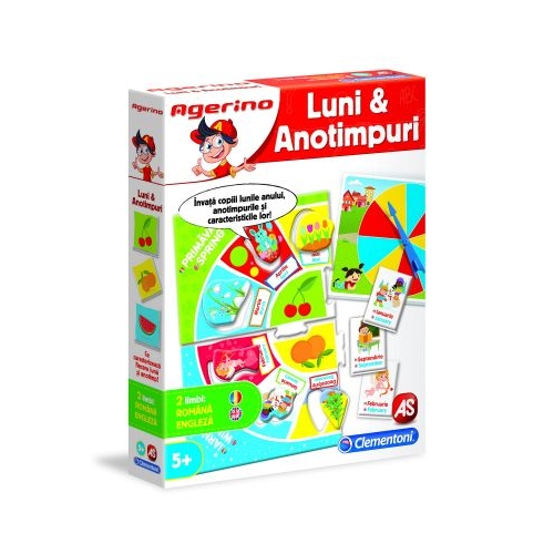 Joc educativ invata lunile si anotimpurile Carti de joc AS games grupdzc