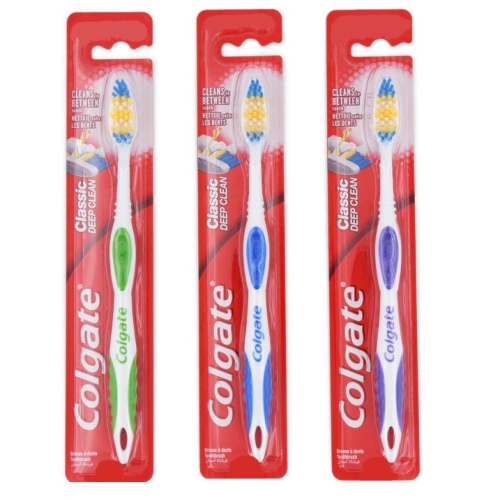Pachet Periuta de dinti Classic x3, Clean Hard, Colgate