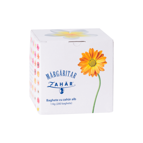 Margaritar Zahar Baghete cu zahar alb, 200x5g