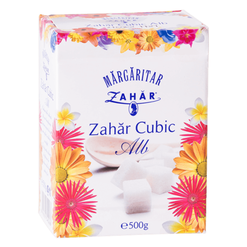Margaritar Zahar cubic alb, 500g	