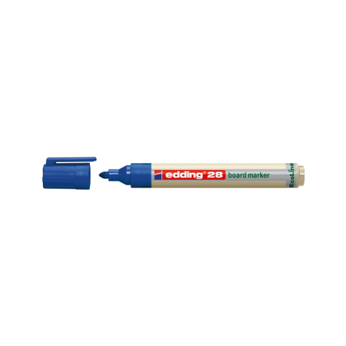 Marker pentru tabla Edding 28, ecologic, varf rotund, 1. 5-3 mm, albastru ( ED280003 )