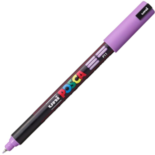 Marker UNI PC-1MR 0. 7 mm varf metalic fin mov lavanda Posca