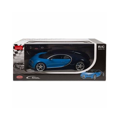 Masina cu telecomanda Bugatti Chiron albastru, scara 1: 14, Rastar