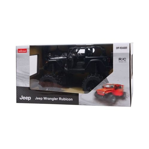 Masina cu telecomanda Jeep Wrangler JL negru scara 1: 14, Rastar
