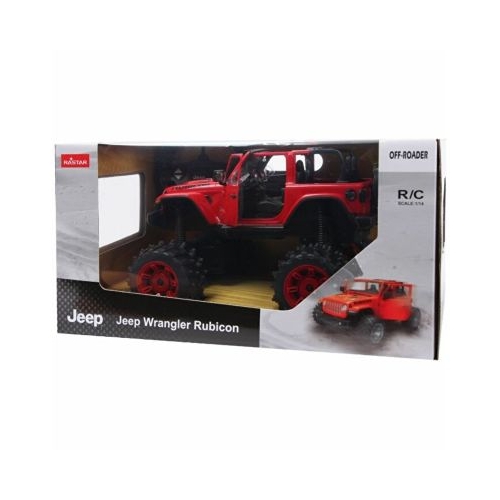 Masina cu telecomanda Jeep Wrangler JL rosu scara 1: 14, Rastar