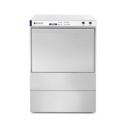 Masina profesionala spalat vase K 50 cu pompa de detergent 50 x 50 control electromecanic 400 W Hendi Inox 570x600(+370)x(H)830 mm