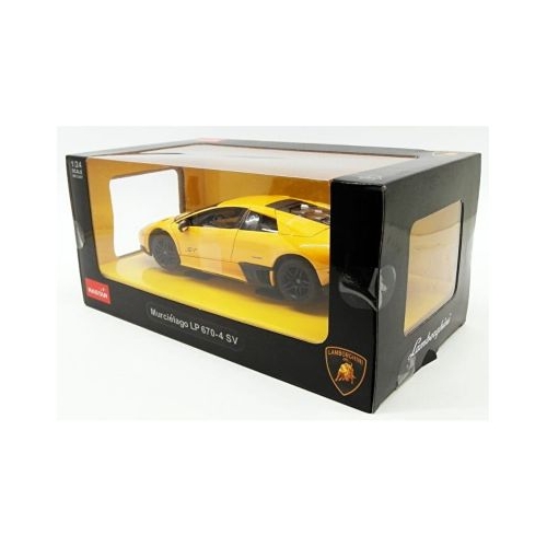 Masinuta metalica Lamborghini Murcielago LP670-4 galben, Rastar