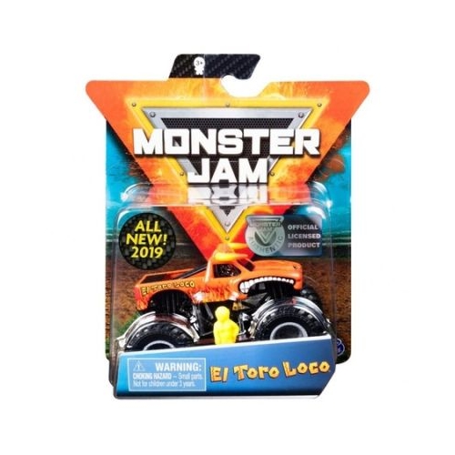 Monster Jam masinuta metalica scara 1: 64, El Toro Loco