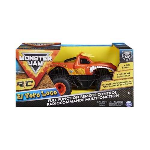 Masinuta Monster Jam RC, El Toro Loco, scara 1: 24