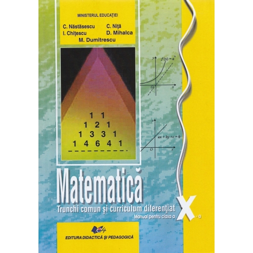 Manual matematica clasa a 10-a trunchi comun si curriculum diferentiat - Constantin Nastasescu Matematica Clasa 10 Didactica si Pedagogica grupdzc