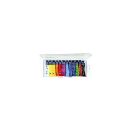 Tempera Morocolor 12 ml, 12 culori/set (MC15411)