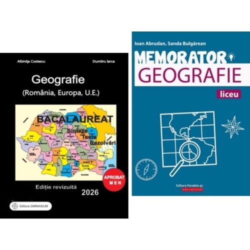 Pachet Bacalaureat Geografie 2026. Sinteze Teste Rezolvari si Memorator - Albinita Costescu, Sanda Bulgarean