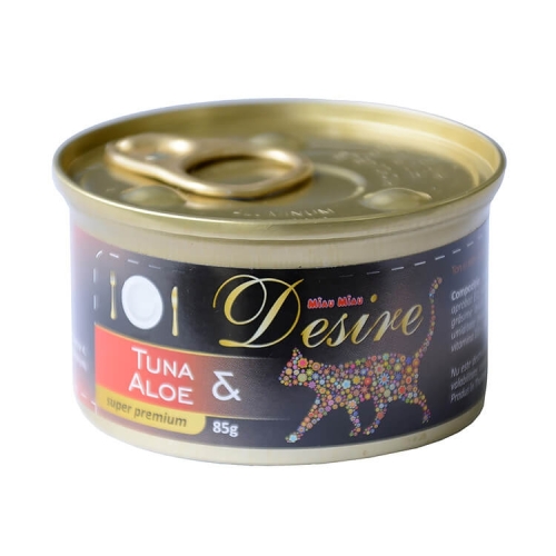 MIAU MIAU DESIRE Conserva Ton File si Aloe in Gelatina 85g