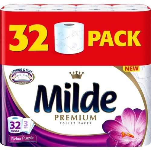 Milde Hartie igienica Premium Relax Purple, 32 role