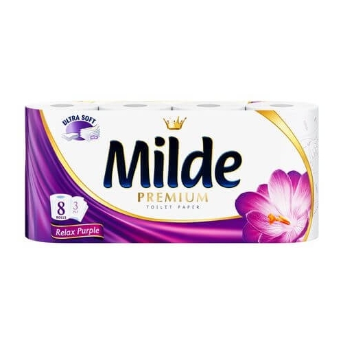 Milde Premium Hartie igienica Relax Purple, 8 rolepe grupdzc.ro✅. Descopera gama copleta de produse la oferte speciale✅!