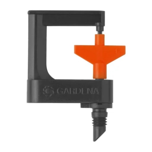 Mini aspersor rotativ, pentru micro irigatii, plastic, 360 grade, raza 3.5 m, Gardena MI