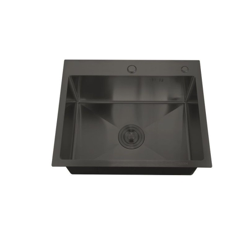 Chiuveta bucatarie din inox MIXXUS HM5050-215 NANO-BLACK (3.0/0.8) 