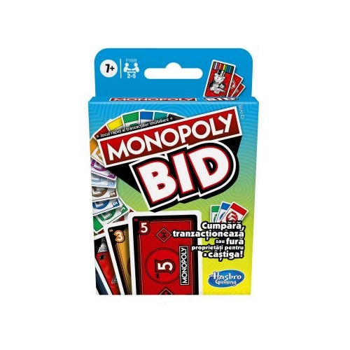 Joc de societate Monopoly Bid jocul de carti, Monopoly