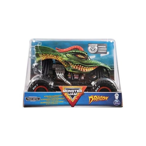Monster Jam, macheta metalica scara 1: 24 Dragon, Spin Master