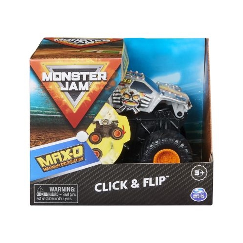 Monster Jam Max-D Seria Click Flip scara 1: 43