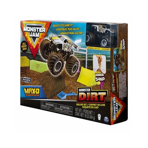 Monster Jam, set camioneta Max-D cu nisip kinetic, Spin Master