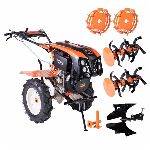 Motocultor 10CP, 418CC + plug reversibil mare + roti metal
