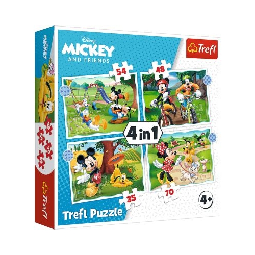 Puzzle 4in1 Mickey Mouse ziua deosebita