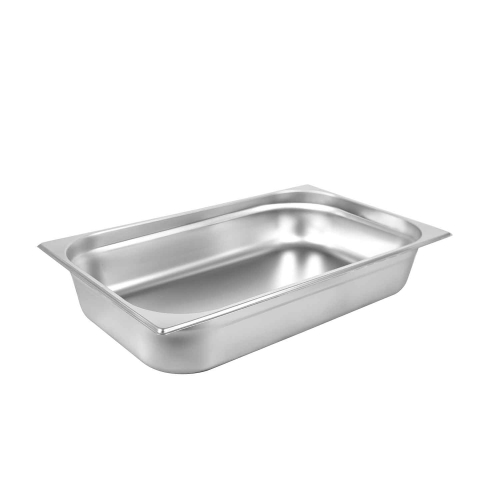 Cuva inox GN1/1-h100mm, grosime inox 0.80mm, inox AISI201, dimensiuni 530x325x100hmm