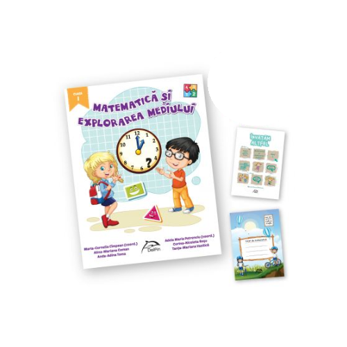 Matematica si explorarea mediului, clasa I + carte cadou â€žInvatam altfelâ€ + caiet matematica oferit gratuit, editura Delfin