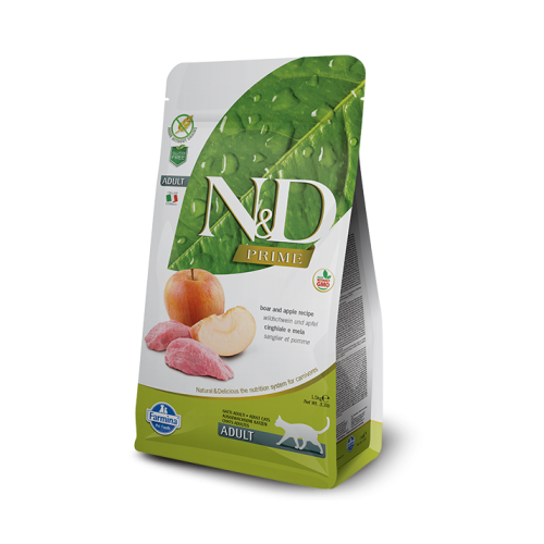 Hrana uscata Pisici Adult, cu Mistret si mar, 1.5 kg, N&D Prime Cat