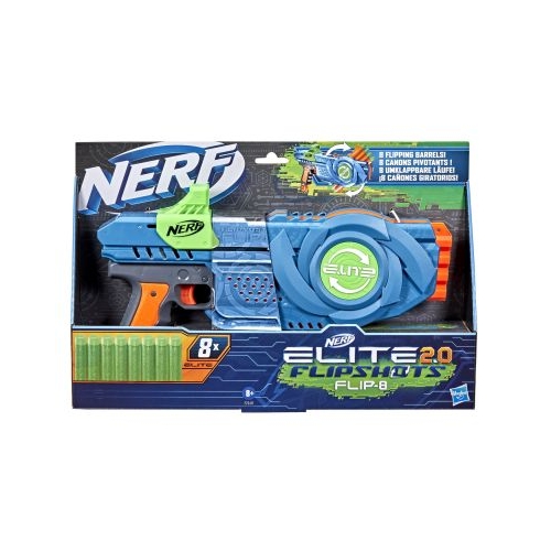 Blaster Elite 2. 0 flip 8 proiectile, Nerf