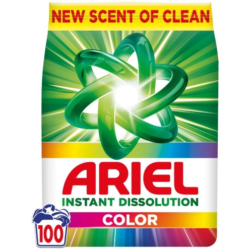 Detergent pudra automat, Color, 6.5KG, 100 spalari, Ariel