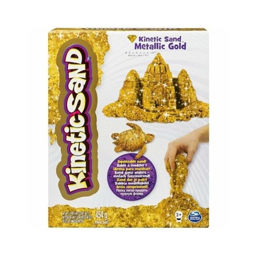 Nisip kinetic. Metale si minerale stralucitoare, auriu