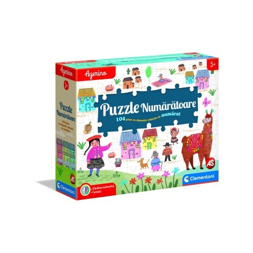 Puzzle Agerino numaratoare, 104 piese, As games