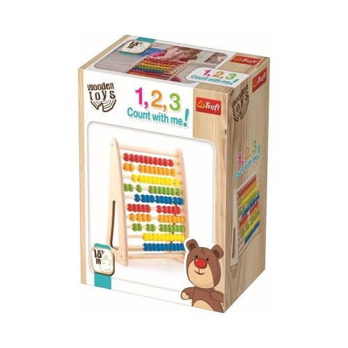 Numaratoare din lemn colorata, Trefl
