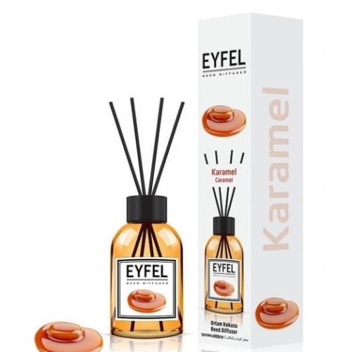 Odorizant camera cu betisoare aroma de CARAMEL 55 ml, Eyfel