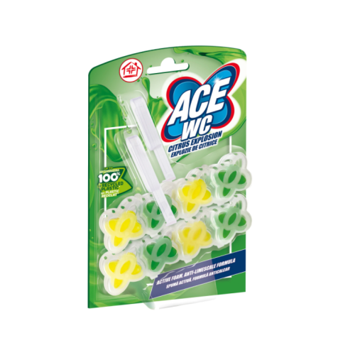 Odorizant toaleta, explozie de citrice, 2 x 48 g, Ace wc.. Produs pentru curatare baie si toaleta