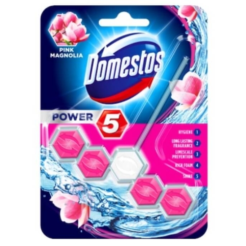 Odorizant toaleta Power 5 pink magnolia , 55 g, Domestos