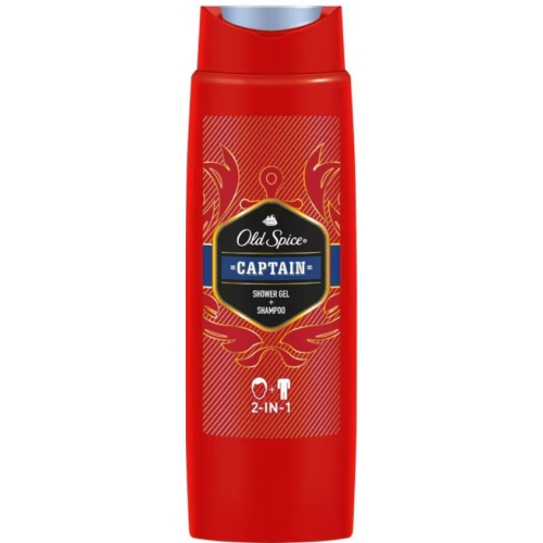 Old Spice Gel de dus si sampon Captain, 250 ml 
