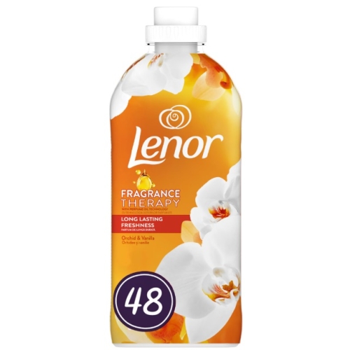 Balsam de rufe Orhidee si Vanilie, 1.2 L, 48 spalari, Lenor