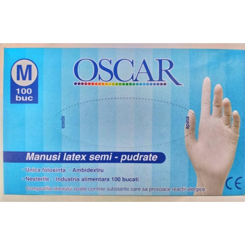 Oscar Manusi unica folosinta latex, marimea M, 100 bucpe grupdzc.ro✅. Descopera gama copleta de produse la oferte speciale✅!